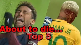 Top 5  Neymar Jr ● Horrible Injuries ever in his Career