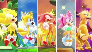 Sonic Superstars (PS5) - All Characters Super Forms + Transformations (4K 60FPS)