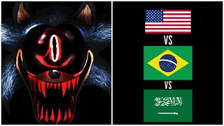 SONIC.EYX - Game Over Screen (ANIMATED REMAKE) ENGLISH VS BRAZIL VS ARABIC | Who’s Better