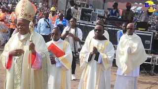 Goma : Messe pour la paix et l'unité dans les pays du grand lac, dite par Cardinal Fridolin AMBONGO