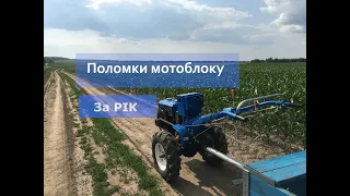 Поломки мотоблока Forte 10 за рік експлуатації. Технічне обслуговування