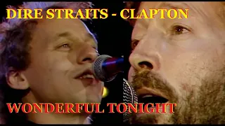 DIRE STRAITS - ERIC CLAPTON  - 'Wonderful tonight' HD REMASTERED MANDELA 11TH JUNE 1988 CONCERT