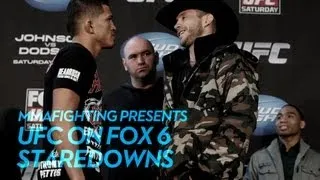 UFC on FOX 6 Press Conference Staredowns