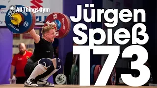 Jürgen Spiess (94kg, Germany) 173kg Snatch 2017 European Weightlifting Championships