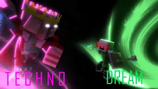 Technoblade VS Dream Minecraft Fight Animation