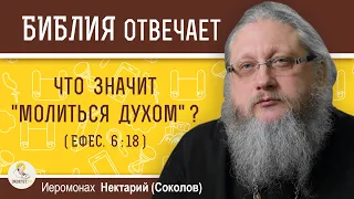 ЧТО ЗНАЧИТ "МОЛИТЬСЯ ДУХОМ" (Ефес. 6:18) ?  Иеромонах Нектарий (Соколов)