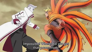 Baryon Mode Naruto Vs Isshiki otsutsuki | Fight Scene - Kurama Death