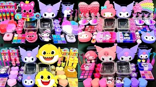 [ASMR] My BEST KUROMI,Mymelody,Pinkfong Slime Video Collection 1Hour. Most Satisfying Slime(230)