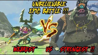 BLUE BOKOBLIN VS BLACK HINOX !! EPIC BATTLE !! (The Legend of Zelda: Tears of the Kingdom)