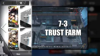 【明日方舟】【Arknights】【Trust Farm】7-3 (LMD/T2 Sugar) (2 Operators)