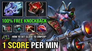 You Can't Get Close to this Machine Gun Sniper 1 Score Per Min 100% Free Knockback Desolator Dota 2