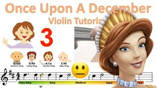 Anastasia - Once Upon a December sheet music and easy violin tutorial