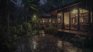 Cozy Villa | Enjoy Relaxation On A Rainy Night | Natural Rain Sounds for Deep Sleep