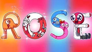 New GARTEN of BANBAN and RAINBOW FRIENDS Become ALPHABET Lore (All Letters)?! GM Colors Animation