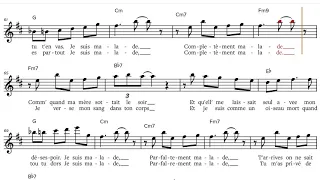 Je suis malade - Lara Fabian (1973), C-Instrument Play along