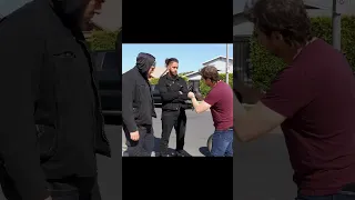 Magician destroys bikers bandana!