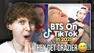 THEY GET CRAZIER! (BTS TikTok Compilation 2021 #4 | Reaction)