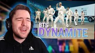 РЕАКЦИЯ на BTS: Dynamite The Late Late Show with James Corden