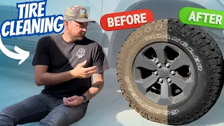 HOW TO CLEAN DIRTY BROWN TIRES | Tips to safely clean your tires