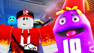 Постройки За 1 5 10 Минут Grimace Shake из McDonalds в Build a boat Roblox