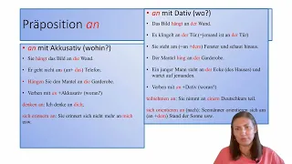 Wechselpräpositionen - mit Dat. und Akk.: an, auf, in, hinter, neben, über, unter, vor und zwischen