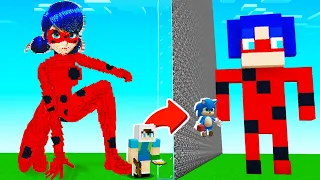 YAPI KAPIŞMALARINDA //KOCAMAN LADYBUG İLE ARKADAŞIMI TROLLEDİM - ⚠️ Minecraft