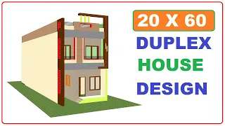 20 x 60 Duplex house desing 20 * 60 2बैडरूम वाला घर का नक्शा