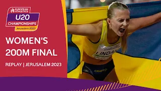 Lightning finish! ⚡ Women's 200m final | Jerusalem 2023