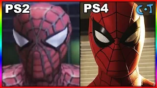 Marvel's Spider-Man VS Spider-Man 2 (PS4 vs PS2 Graphics)