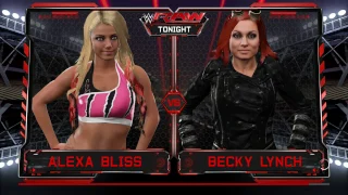 WWE MONDAY NIGHT RAW:ALEXA BLISS VS BECKY LYNCH