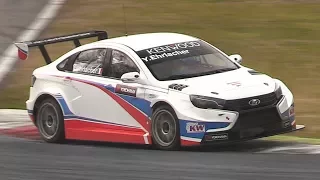 Lada Vesta WTCC Sound - Accelerations, Fly Bys & Testing On Track!