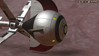 Captain Future's Comet - Landing animation (Fan art)