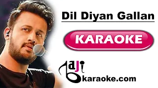 Dil Diyan Gallan | Video Karaoke Lyrics | Atif Aslam, Tiger Zinda Hai, Bajikaraoke