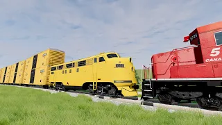 Realistic Train Crashes #32 - Beamng.Drive