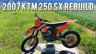 Epic $700 KTM 250 SX 2 Stroke Project Bike Rebuild Timelapse