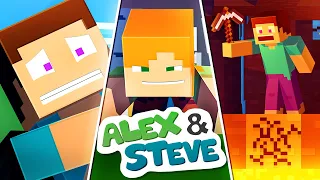 Alex and Steve Life: MOVIE 4 (Minecraft Animation)