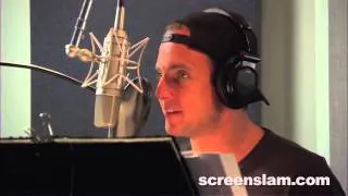 The Lego Movie: Will Arnett "Batman" Voice Recording Behind the Scenes (Broll) | ScreenSlam