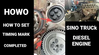 how to set timing mark sino truck engine,howo wd615.47