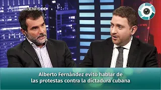 Rodrigues con Viale: Alberto Fernández evitó hablar de las protestas contra la dictadura cubana