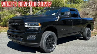 2023 RAM 2500 Laramie Night Edition - REVIEW and POV DRIVE - BLACKED OUT