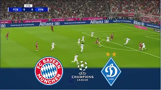 HIGHLIGHTS BAYERN MUNICH v DYNAMO KYIV | UEFA Champions League 2021/22 | Realistic Gameplay