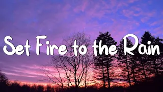 Adele - Set Fire to the Rain (Lyrics) || Rihanna, Coldplay (Mix Lyrics)