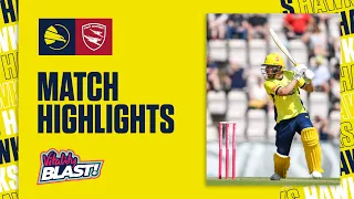 Hawks Get First Win On The Board 🔥 | Hampshire Hawks vs Kent Spitfires - Vitality Blast, Highlights