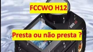 Primeiro teste com a câmera de ação fccwo h12 boa e barato