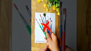 Painting Without Brush😱/Using FINGER / Poster Colour Painting : tutorial /Acrylic drawing #shorts