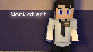 "work of art" minecraft animation music video bendy and the ink machine parody song by Shadow