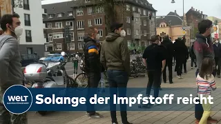 IMPFEN IN KÖLNER MOSCHEE: Riesiger Andrang auf Impfung vor allem von jüngeren Menschen