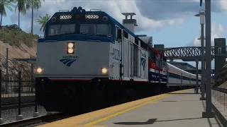 [Train Sim Classic] Amtrak NPCU 90229 Cab Ride (Solana Beach - Oceanside)