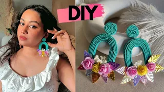 Diy - Trendy Earrings || Beginner Beaded jewellery 😍 #beginners  #trendyearrings #beadedearrings