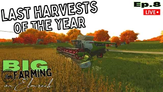 🔴LIVE - Wrapping Up Harvest Season! - Big Farming On Elmcreek Ep.8 - FS22